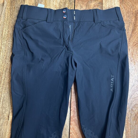Ariat Pro Series -Tri Factor Grip Knee Patch Breech  Womens Size 30 - Picture 3 of 9